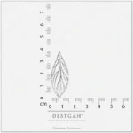 Mono Yaprak Küpe - Görsel 5