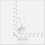 Ginkgo Biloba Halka Küpe - Görsel 5