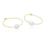 Minimalist İnci Halka Küpe