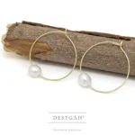 Minimalist İnci Halka Küpe - Görsel 3