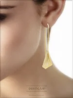 Calla Lily Çiçek Küpe - Görsel 4